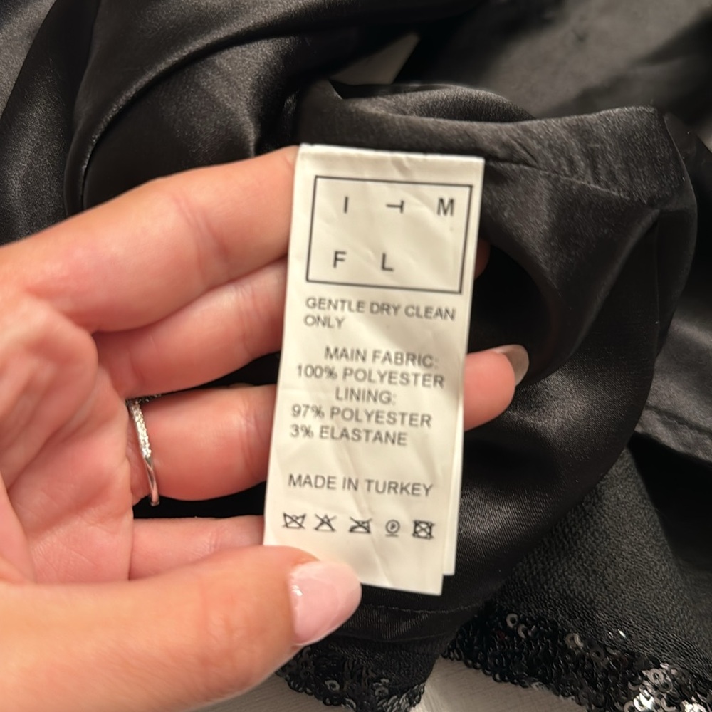 NWT In The Mood For Love Naisha Sequined Mesh Mini Skirt - Picture 7 of 7